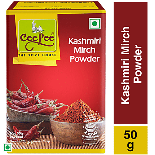 Cee Pee Kashmiri Mirch Powder - Less Spicy, Adds Colour, 50 g  