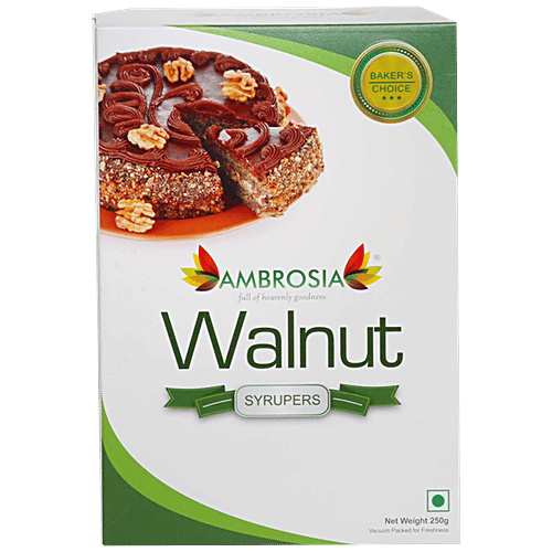 Ambrosia Walnut Kernels Syruper - Extra Light Quarters, Rich In Antioxidant, Protein & Fibre, Cholesterol Free, 250 g  