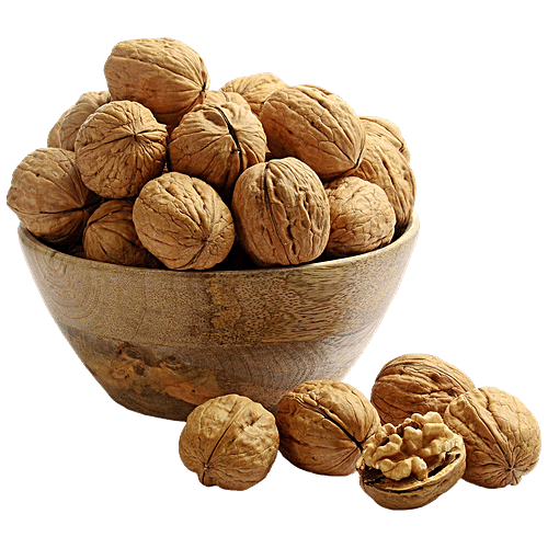 Ambrosia Premium California Walnut In Shell - Rich In Antioxidants, Proteins & Omega 3, No Cholesterol, 1 kg  