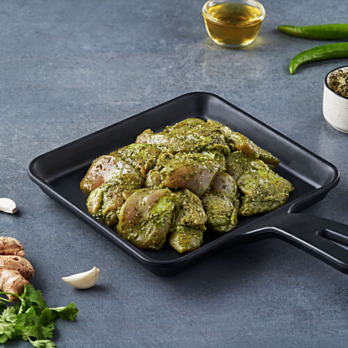 fresho! Lush Hariyali Chicken Tikka, Marinated, 450 g (20-25 pcs)