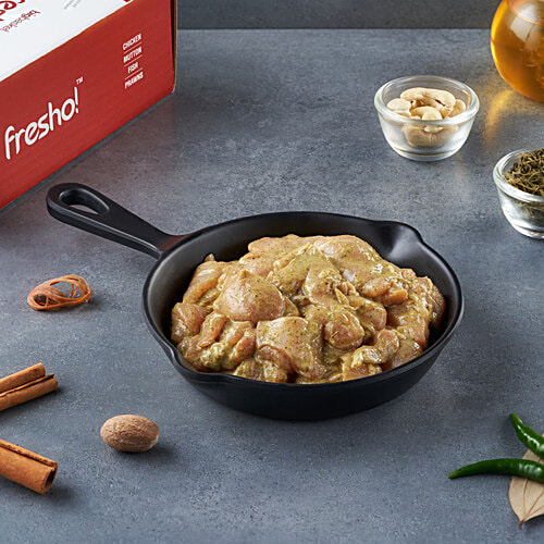 fresho! Afghani Chicken Tikka, Marinated, 200 g (6-9 pcs) 