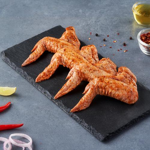 Fresho Peri-Peri Chicken Wings - Fresh & Juicy, Marinated, Ready To Cook, 250 g 3 - 4 pcs 