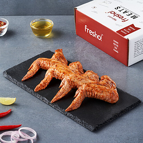 fresho! Peri Peri Chicken Wings, Marinated, 200 g (3-4 pcs) 