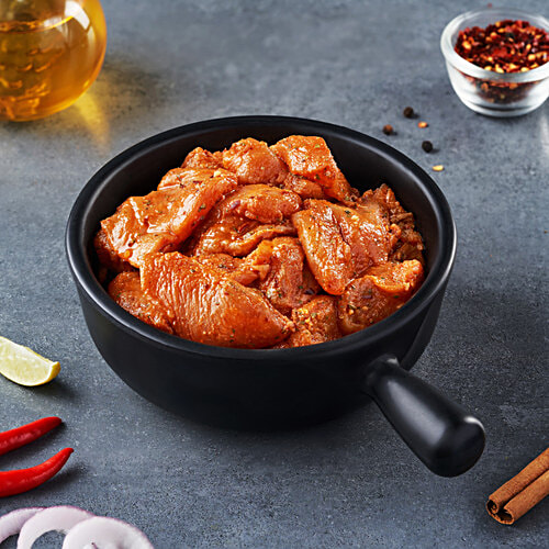 fresho! Peri Peri Chicken Cubes, Marinated, 450 g (22-28 pcs)