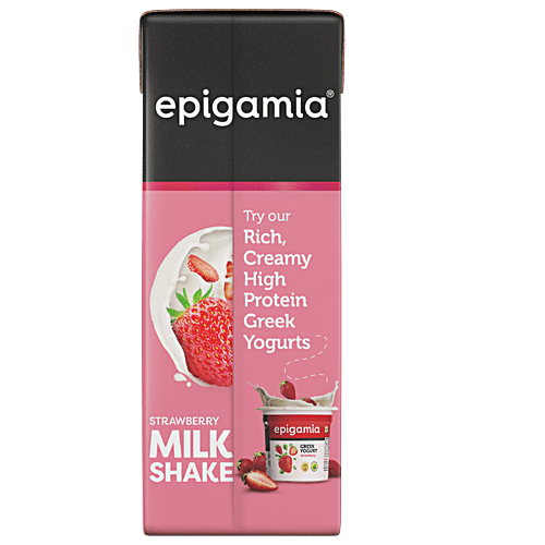 Epigamia  Strawberry Milkshake, 180 ml  