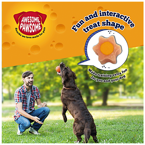 Awesome Pawsome Baconmania All-Natural Dog Treats - With Real Cheese & Antioxidants, Grain Free, 85 g Pouch 