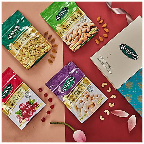 Happilo Dry Fruit Celebrations Gift Box - Lotus, 430 g  