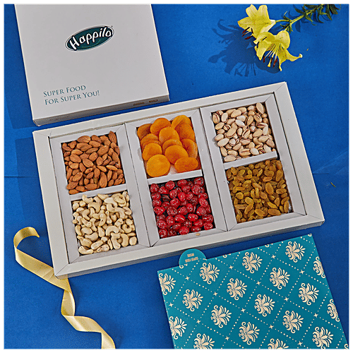 Buy Happilo Dry Fruit Celebrations Gift Box Poppy Online at Best