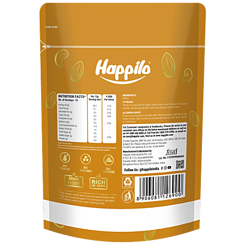 Happilo Premium International Arabian Dates - Value Pack, 500 g