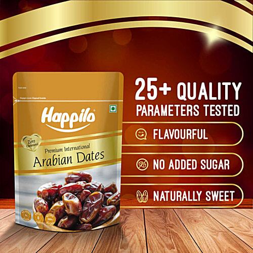 Happilo Premium International Arabian Dates - Value Pack, 500 g