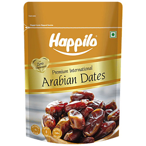 Happilo Premium International Arabian Dates - Value Pack, 500 g