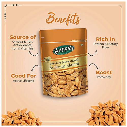 Happilo Premium International Authentic Mamra Almond, 250 g  