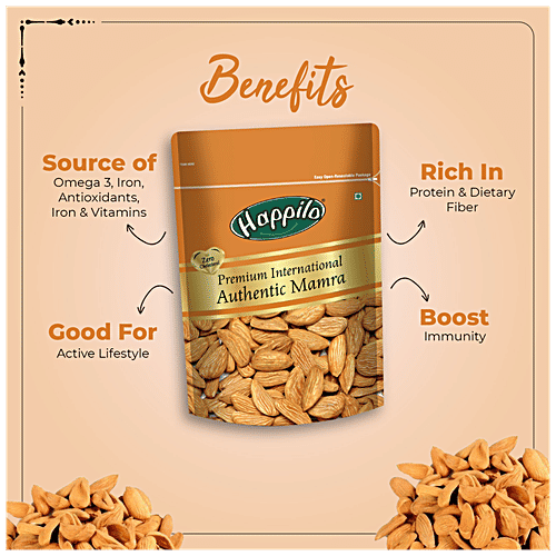 Happilo Premium International Authentic Mamra Almond, 250 g  