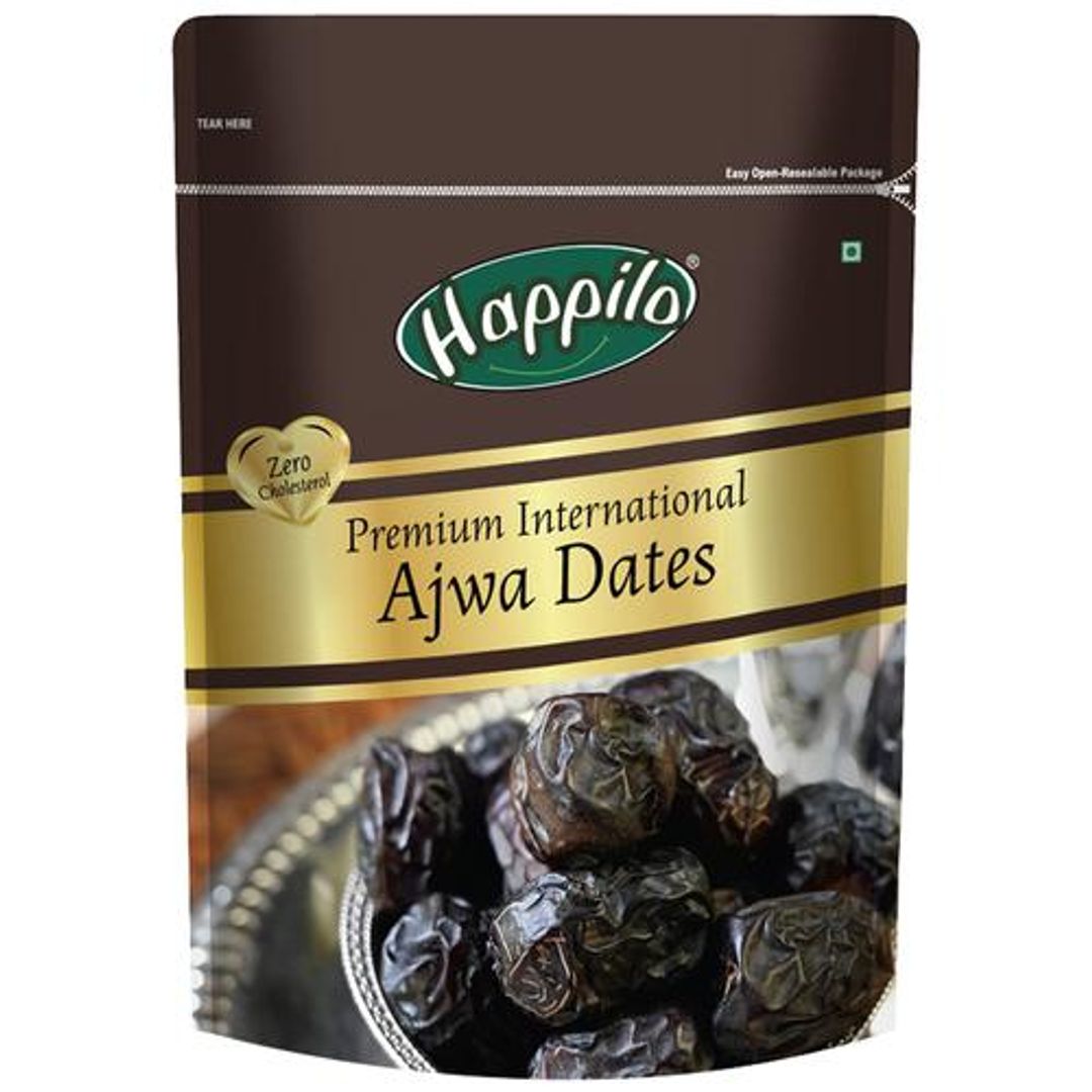 Happilo Premium International Ajwa Dates - Value Pack, 500 g 