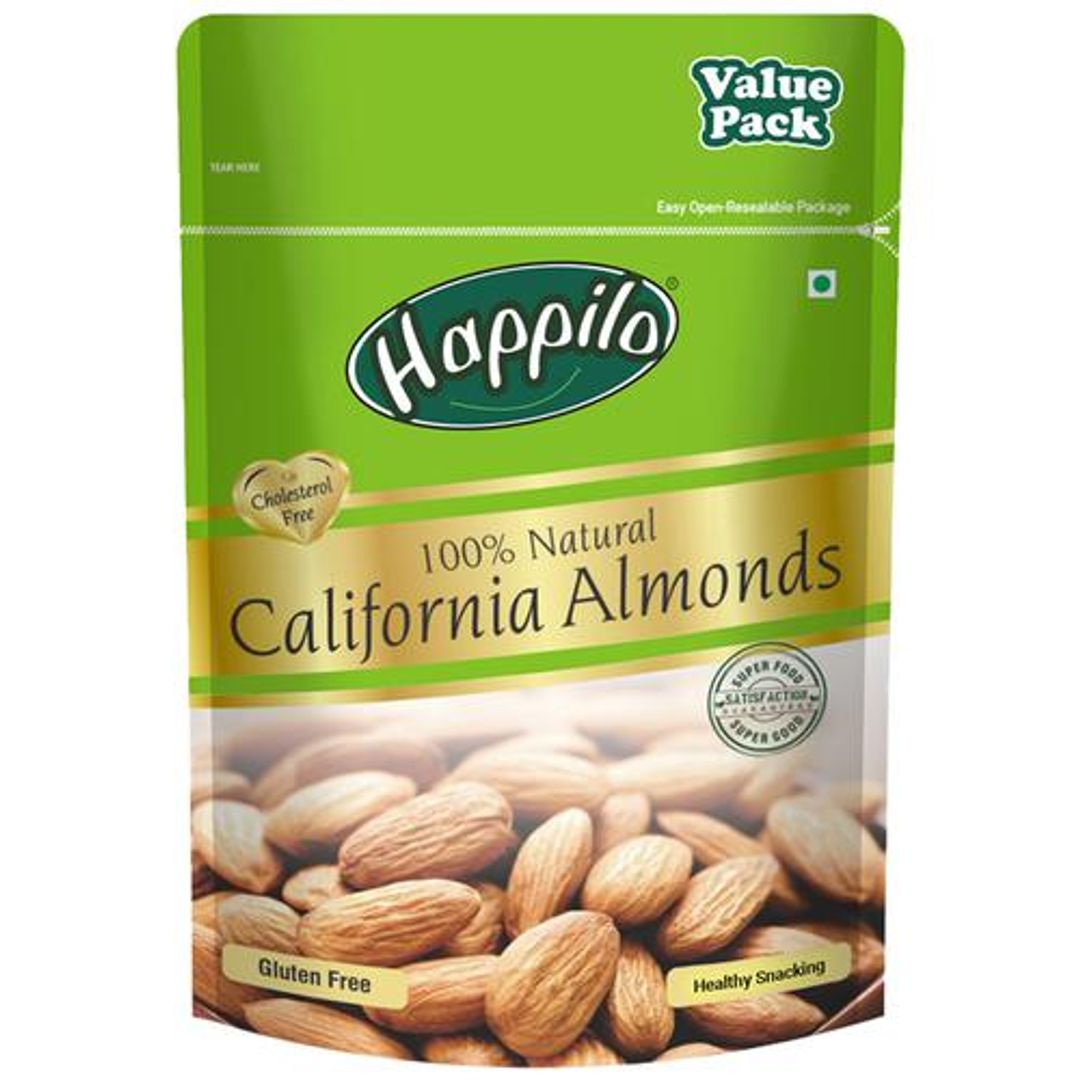 Happilo 100% Natural Premium Californian Almonds - Value Pack, 1 kg 
