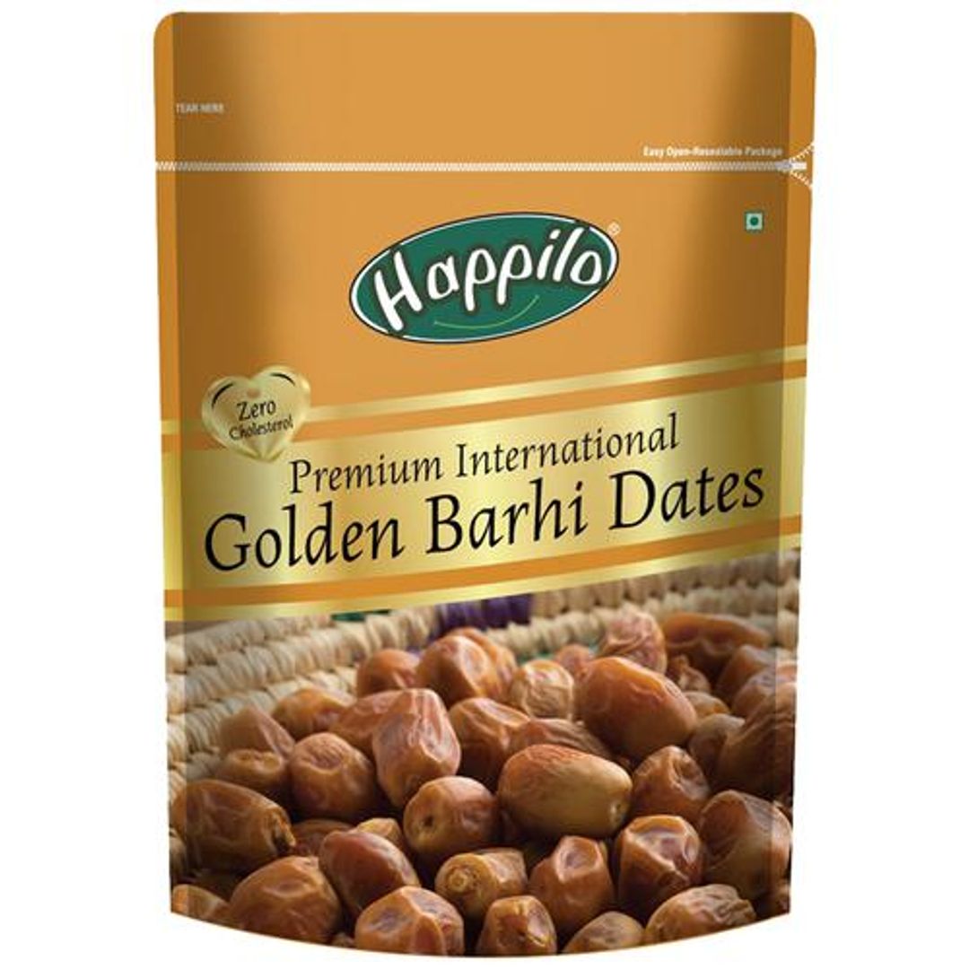 Happilo Premium Golden Barhi Dates - Value Pack, 500 g 