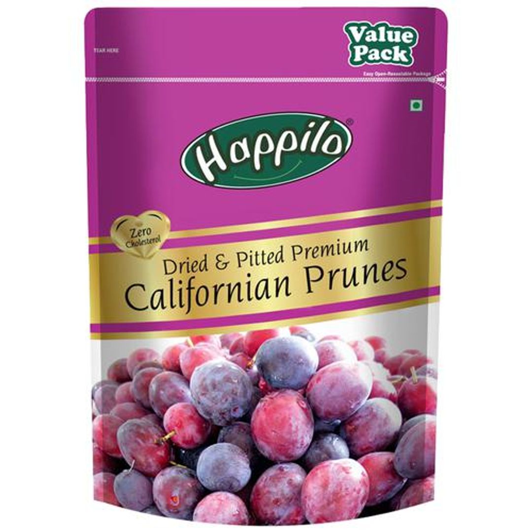 Happilo Premium Californian Pitted Prunes - Value Pack, 1 kg 