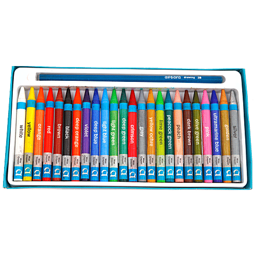 Buy Apsara Wax Crayons Easy To Use, NonToxic, SmudgeFree Online at