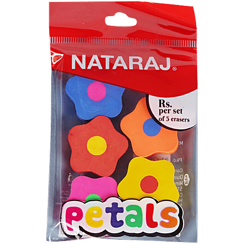 Nataraj Petals Erasers, 5 pcs
