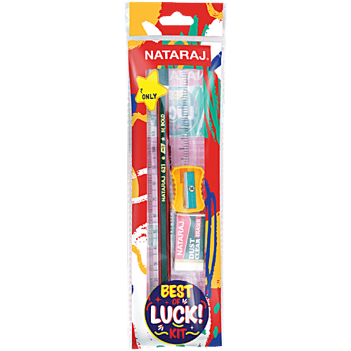 Buy Nataraj Best Of Luck Stationery Kit Easy To Use, NonToxic Online