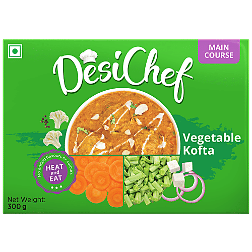 DesiChef Vegetable Kofta - Ready To Eat, No Added Preservatives, Colour, 300 g  
