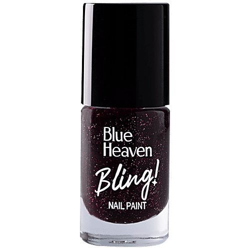 Blue Heaven Bling Nail Paint, 8 ml Sparkling Wine - 710 