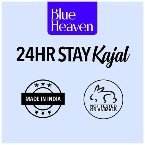 Blue Heaven 24Hrs Stay Kajal, 0.35 g Jet Black 