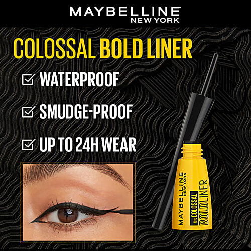 Maybelline New York The Colossal Kajal & Bold Eye Liner - Eye Essential Kit, Waterproof, Long Lasting, 24 g Combo 