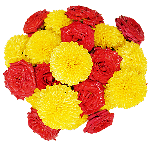 Buy fresho! Assorted Puja Flowers To Decorate, For Festivals Online