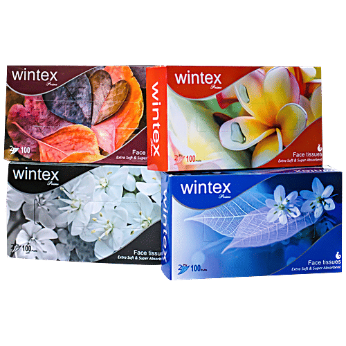 Wintex Prime Facial Tissues - 2 Ply, 1 pc (100 Pulls)