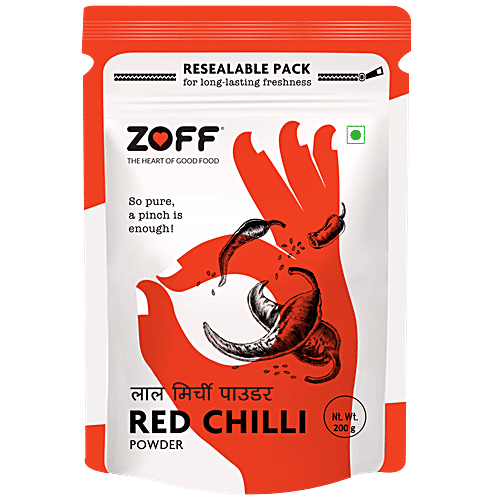 Buy Zoff Red Chilli Powder High Quality & Flavour, Cool Ground Online