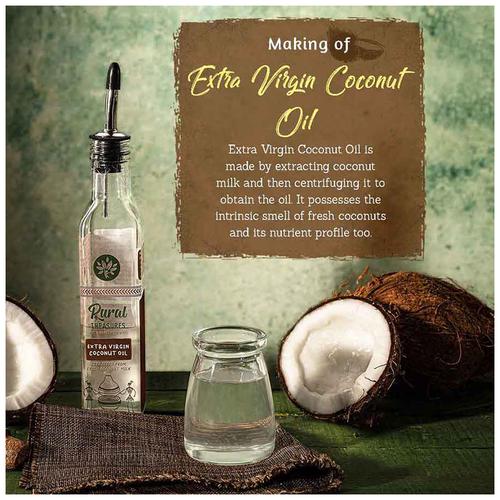 Rural Treasures Virgin Coconut Oil - Cold Pressed, Rich in Vital Nutrients, 500 ml  