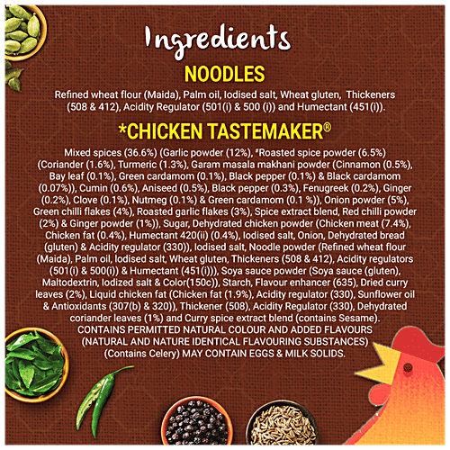 Maggi 2-Minute Instant Noodle - Spicy, Yummy, Special Chicken 65 Masala, 71 g  