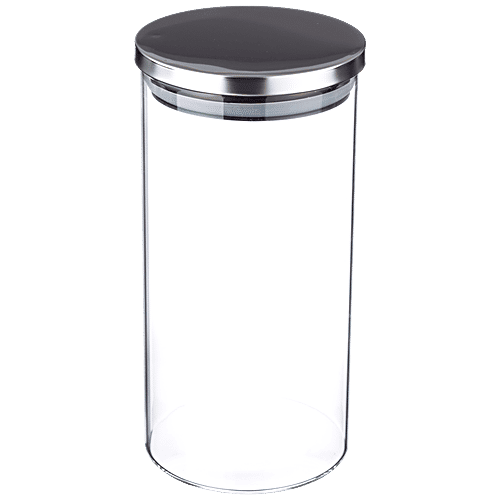 Sanjeev Kapoor Classic Borosilicate Glass Container - Round, High Quality, Durable, Dishwasher Safe, 1.35 L  