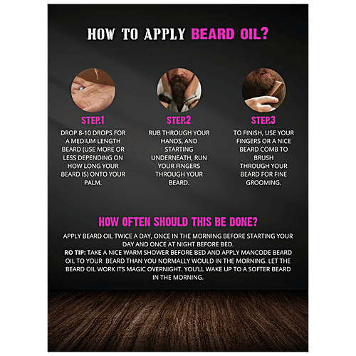 Mancode Clove Nutmeg Beard Oil - With Pure Ingredients, Natural Blended, Reduces Dryness, 60 ml