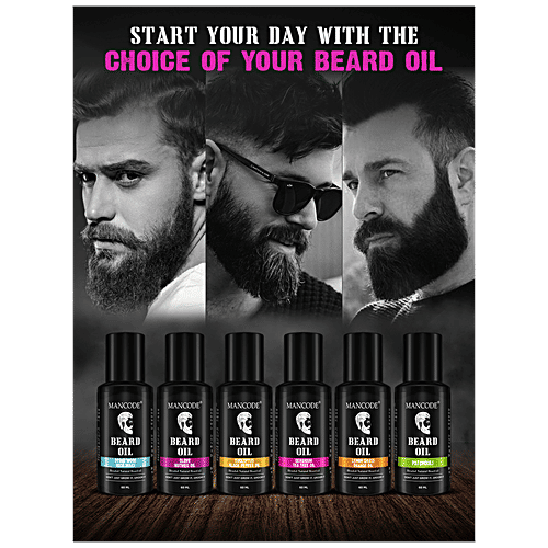 Mancode Clove Nutmeg Beard Oil - With Pure Ingredients, Natural Blended, Reduces Dryness, 60 ml