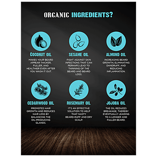 Mancode Cedarwood Rosemary Beard Oil - With Pure Ingredients, Natural, Reduces Dryness, 60 ml