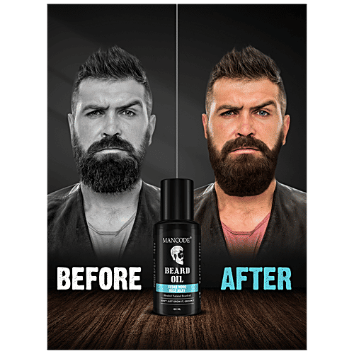 Mancode Cedarwood Rosemary Beard Oil - With Pure Ingredients, Natural, Reduces Dryness, 60 ml
