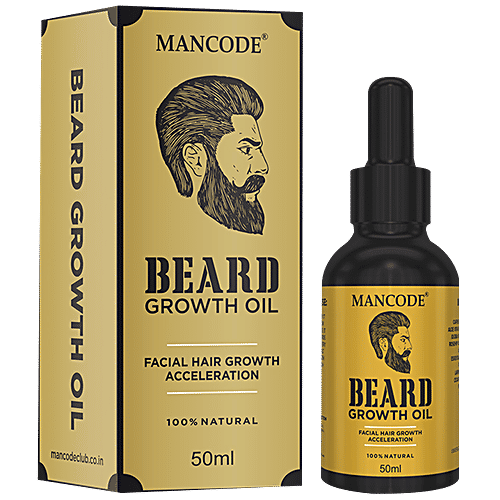 Buy Mancode Beard Growth Oil With 100 Natural Ingredients, Promotes