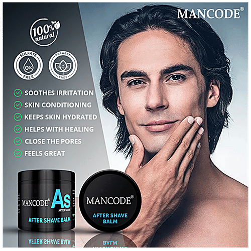Buy Mancode After Shave Balm With Lemon, Aloe Vera, Turmeric