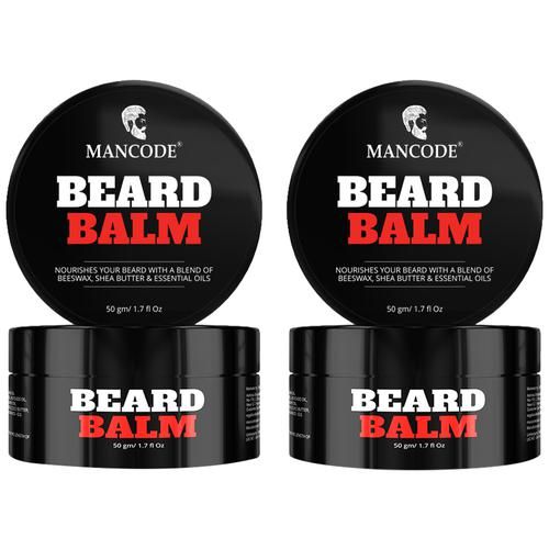 Mancode Beard Balm - Blend Of Beeswax, Shea Butter & Essential Oils, 50 g  