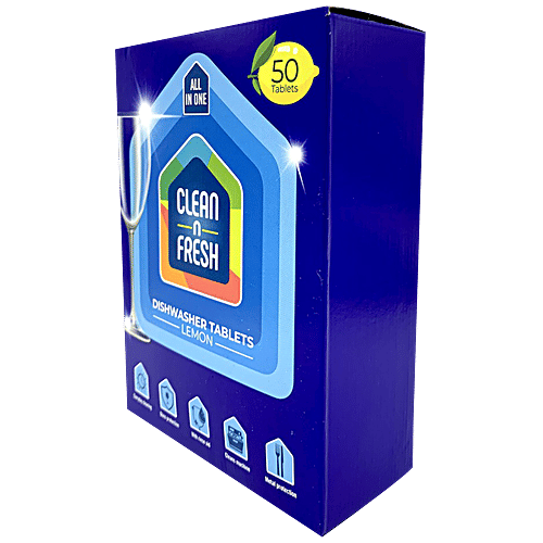 Buy Clean N Fresh Dishwasher Detergent Tablets All In One, With Builtin Rinse Aid & Salt
