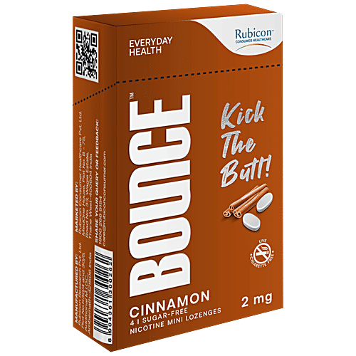 Bounce Nicotine Mini Lozenges 2mg Tablets - Sugar-free, Cinnamon, 10 pcs  