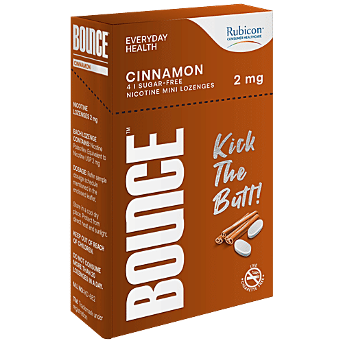 Bounce Nicotine Mini Lozenges 2mg Tablets - Sugar-free, Cinnamon, 10 pcs  