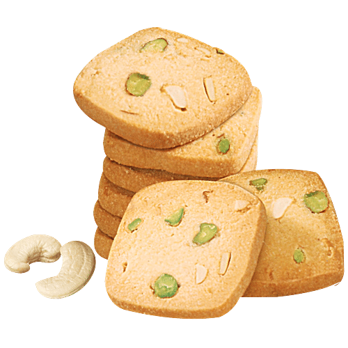 Mr Oven Kaju Pista Cookies - Premium Handmade, Sweet & Crispy, Healthy Snacks, 350 g