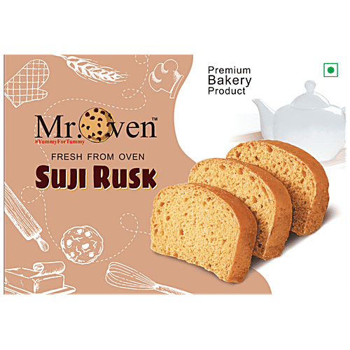 Buy Mr Oven Suji Rusk - Premium Handmade, Crispy & Crunchy, Healthy ...