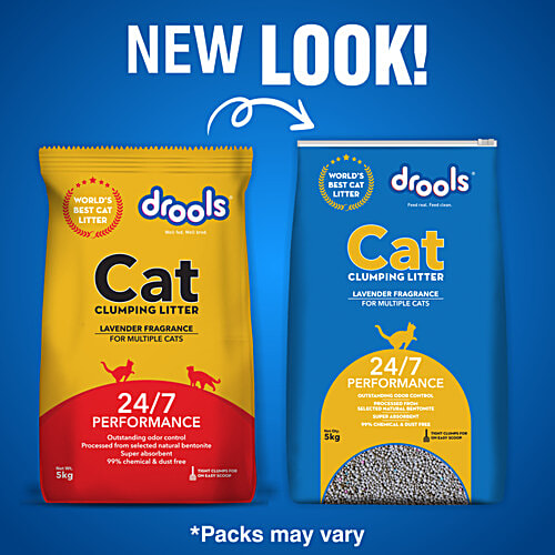 Drools Lavender Fragrance Clumping Litter For Multiple Cats, 5 kg