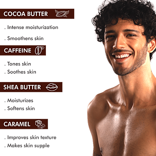 mCaffeine Coffee Body Lotion - With Vitamin C & Shea Butter, Moisturizer, For Normal To Oily Skin, 200 ml  