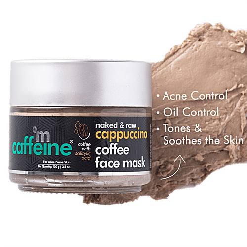 Buy MCaffeine Anti Acne Cappuccino Coffee Face Mask Clay Pack, With