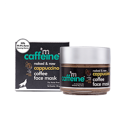 Buy mCaffeine Anti Acne Cappuccino Coffee Face Mask Clay Pack, With